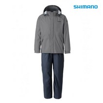 윤성정품 시마노 DS 베이직 레인 슈트 RA-027Q 차콜 낚시복 우비 비옷, 차콜 S