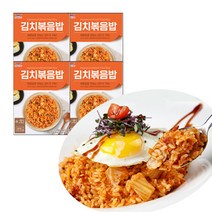 한우물 김치 볶음밥 (냉동), 4개, 250g