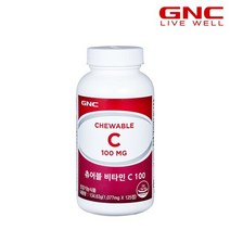 GNC 츄어블 비타민C 100 (125정) 42일분, 단품, 단품