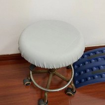 아일랜드식탁 스탠드바의자 홈바 의자 높이조절 바테이블 높은 라운드 의자 커버 리프트 의자 시트 커버 가죽 라운드 의자 시트 커버 라운드 쿠션 바 의자 패키지 의자 시트 커버 맞춤형, 의자 직경 45cm_은