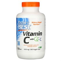 닥터스 베스트 QC를 함유한 비타민C 1000mg 베지 캡슐 360정, 1000 mg, 120 개