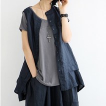 vaviola 바비올라 F4093 멋스럽고 고급진 롱마조끼 롱조끼 - 349