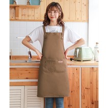 모올글래드 길이조절 H형 앞치마, 길이조절 H형 생활방수 앞치마(브라운), 1개