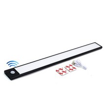 호롱 불 호야 남포 등 랜턴 캠핑 용 실내 레트로 주방 캐비닛 조명 모션 센서 램프 아래 초박형 led 침실 옷장 옷장 usb 충전식 인테리어 조명, 검은색, 따뜻한 화이트, 40cm, 1개