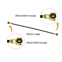 1PCS IPEX4 MHF4 Male to Female U.fl 커넥터 RF0.81 RF 동축 피그 테일 점퍼 WIFI 3G 4G 연장 코드 케이블 3cm 5cm 10cm, 01 IPEX4 F to F _ 02 15CM