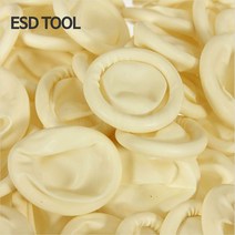 라텍스 핑거코트 손가락골무 1000pcs 링타입 컷타입 Latex Fingercots, 라텍스핑거코트(옐로우/M)-1팩(1000개)(중국산)