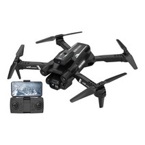 액션캠 미니 드론 신제품 S17 8K 프로페셔널 HD 카메라 장애물 회피 브러시리스 접이식 쿼드콥터 원격 조종 헬리콥터 완구 기능 탑재, Black single camera