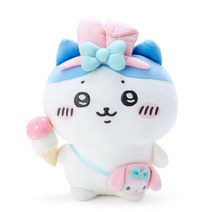 산리오 x 먼작귀 콜라보 피규어 한교동 쿠리만쥬 하치와레 우사기 치이카와 모몬가 피규어, 핑크, 22cm