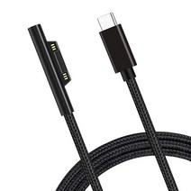 Surface Connect to USB-C 충전 케이블 15V/3A 마이크로소프트 서피스 프로 7/6/5/4/3 서피스 노트북 3/2/1 서피스 고 서피스 북(나일론 우븐, 6FT_Nylon Woven