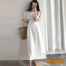 [HEIPANG] 여자 여름 벌룬 원피스