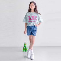 버블트리 멜리3부데님팬츠