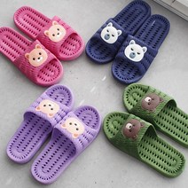 큐티 곰돌이 다용도 욕실화 (4color), 옵션선택