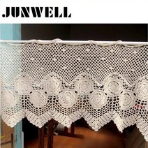 코바늘커튼 인테리어 바란스 가림막 커튼 J 니트 100 코튼 밸런스 주방 세공 수제