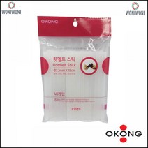슬루건리필 40P DIY 공예 포장 핫멜트 글루건 스틱 글루건리필용