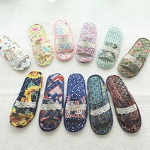 퀼트 실내화 면 슬리퍼 여성 거실 덧신 실내 층간소음 천 퀼팅 누빔 어린이집 유치원, 더블