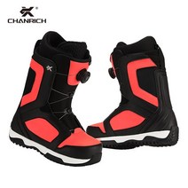 새로운 여성 스키 신발 보아 스틸 와이어 버클 모델 빠른 착용 남자와 여자의 장비 따뜻한 미끄럼 방지 부, 03 red_02 37