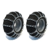 The ROP Shop Simplicty 잔디 깎는 기계 정원 트랙터 라이더용 2 링크 타이어 체인 20x8.00x10 한 쌍