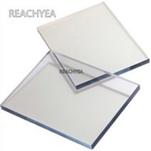 PC 시트 투명 플라스틱 판 폴리카보네이트 보드 재료 1 개, 19 300mm-200mm-8mm
