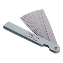 17 Blades Feeler Gauge 두께 게이지 Measurment Tool 엔진 밸브 조정 용 갭 웨지 0.02-1mm Percision Meas, 한개옵션0