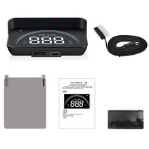 Auto Hud Display 3.5quot Car Windshield Projector Speedometer Overspeed Alarm System Fuel Consumptio