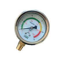 유압 압력 게이지 1/4 "63mm 다이얼 수압 측정 내충격 오일 10Mpa Bar, 05 0-2.5Mpa
