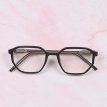더브릴레 남자 여자 라운드 유니크 다각 사각 메탈 뿔테 투명안경테