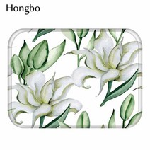 야자수매트 등산로매트 코코넛매트 Hongbo 열대 선인장 Monstera 패턴 안티-슬립 스웨이드 카펫 도어 매트, 07 7_01 400mm x 600mm