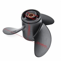 프로펠러 보트 선외기 Tohatsu Nissa/n Mercury 4-6HP 3R1W64516-0 알루미늄 선외 7.8X8 및 내구성, 한개옵션0