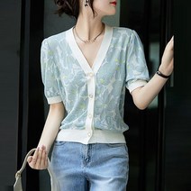 탑온탑 조엘 반팔가디건 TP2117032