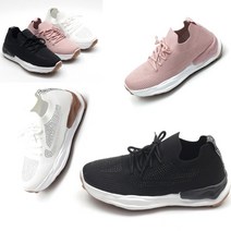 신알지[여자운동화]여성용 4cm 기본키높이 가벼운 발볼이편한 발볼넓은 신축성 스판운동화 스팽클 통기성좋은 패션운동화