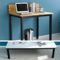 데스커책상 원격수업 원목 입식 책상 900, 블랙