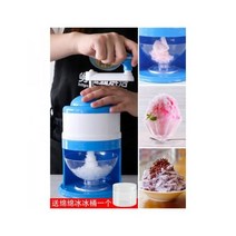 슬러시기계 눈꽃 빙수기 빙삭기 고속얼음분쇄기 슬러쉬 손 깎은 제빙기 수동 과일 스무디 기계 미니 가정용 소형 얼음 분쇄기 스폰421398 L4, 뚜껑과 삽이 있는 33개의 이중층