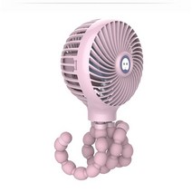 샤오미선풍기5세대 무선 캠핑 높이조절 탁상용 Xiaomi휴대용 충전식 미니 문어 선풍기 사무실 책상 핸드 헬드 에어 쿨러 가정용 아기 자동차용, [02] pink