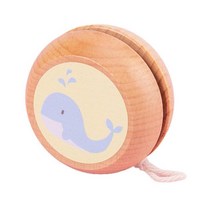요요 불빛 매직 꼬이지 않는 잘당겨지는 탄성좋은 입문자용 연습용 용 클래식 나무 장난감 만화 동물 프린트 반응성 공 초보자용 고급 스트링 트릭, [03] whale