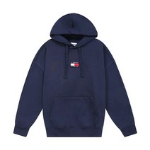 타미힐피거 타미진스 뱃지 남성 여성 후드 티셔츠 DM0DM10904-C87