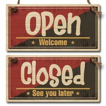 뭉키데코 팻말 양면 제작 우드 실내 표지판_015 입 오픈 나무 안내판 2W929C30, 1개