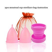 생리컵 의료 실리콘 월경 cupamp 접이식 컵 여성 위생 생리 기간 재사용 가능한 질, 12-크기가 큰