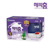 해피홈 리퀴드 코드롤러 훈증기+ 리필액 45일 세트 액체 모기향