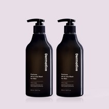 더모티브 퍼퓸 올인원 워시 포맨 500ml 시트러스우디향 남자 바디워시 클렌저, 올인원워시 500ml x2개