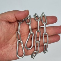 철 체인 쇠사슬 주차금지차단 자전거줄 개줄 3mm 1M, 철 체인 쇠사슬 주차금지차단 자