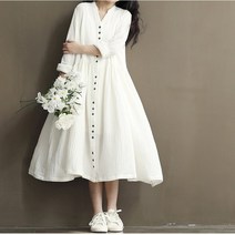 G0E1115 여성린넨원피스 캐주얼 여름 여자 유행