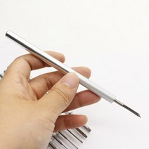 우드카빙세트 우드카빙 키트 나무 목재 나이프 조각 7pcs 칼 도구 세트 미니 호두 알루미늄 사 공급, 없음