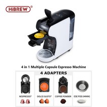 에스프레소 업소용 HiBREW 커피 머신 19 바 3in14in1 멀티 캡슐 카페테라 포드 커피 메이커 Dolce MilkNexpresso Powder H1 카페창업, 4in1 H1 WH ESE, 협력사, 영국
