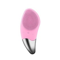 제네릭Generic Generic 소닉 페이셜 클렌징 브러시 4가지 색상 6가지 강도 레벨 YSQ003 방수 USB 충전식 모든 피부 타입용 부드러운 각질 제거 딥 마사지 핑크