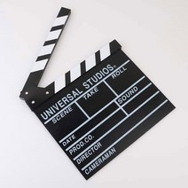 [미스릴리] 슬레이트 영화 클래퍼 촬영 소품 무비 사운드 마커, 기본