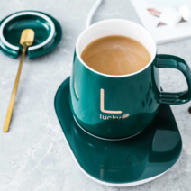 usb 머그워머 55도 일정 온도 컵 세트 항온 따뜻한 가열컵 *1세트/2세트, 401-500ml, 레드 세트(USB)