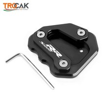 CNC 알루미늄 오토바이 킥 스탠드 사이드 스탠드 확대 확장 BMW S 1000 RR S1000RR 2009-2014 2015 2016 2017 2018, ALL BLACK