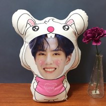 인형주문제작 맞춤제작 쿠션 3D 사진포토인형 귀요미 입체 특별한선물 대두 얼굴, AJ_50cm단면