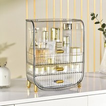 화장품정리대 화장솜케이스 화장품 정리함 보관함 향수 진열장 서랍, A