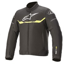 라이더옷 오토바이쟈켓 Alpinestars 알파인스타 남성용 TSP S 방수 오토바이 재킷 블랙/옐로우 4XL, 4X-Large, Black/Yellow